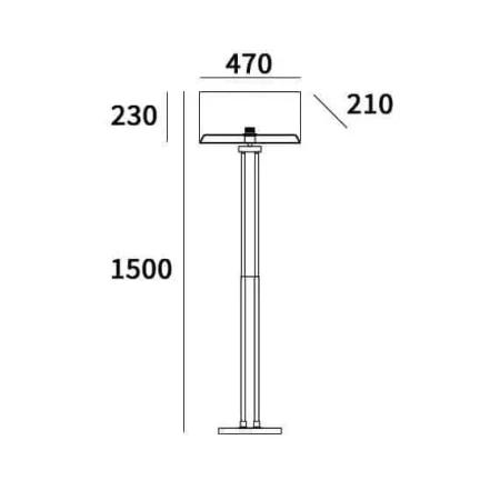 Lampa podłogowa biała E27  ATHENS - F01451CH-WH - Cosmo Light